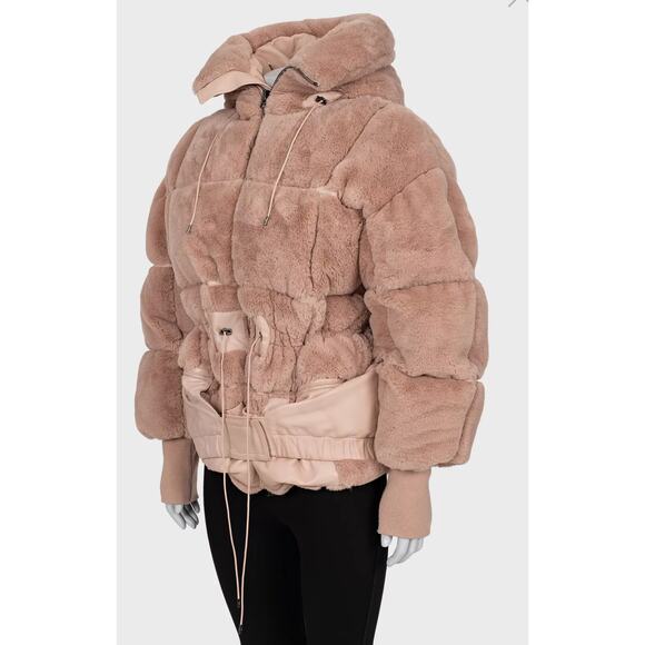Tom Ford Pink Faux Fur Oversized Puffer Coat Sz. M - Picture 2 of 7